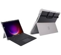 mCover Étui hybride uniquement compatible avec la tablette Microsoft Surface Pro 9/10/11 2022-2025 13" (ne convient pas aux autres modèles de tablette Surface) - (bord blanc) - Noir