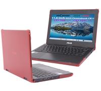 mCover Étui uniquement compatible avec les ordinateurs portables ASUS Chromebook CR11 (CR1104CGA ou CR1104CTA) 2024 ~ 2026 11,6" (ne convient pas aux autres modèles ASUS) - rouge
