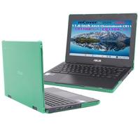 mCover Étui uniquement compatible avec les ordinateurs portables ASUS Chromebook CR11 (CR1104CGA ou CR1104CTA) 2024 ~ 2026 11,6" (ne convient pas aux autres modèles ASUS) - Vert