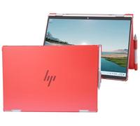 mCover Étui uniquement compatible avec ordinateur portable Windows 2 en 1 HP Elite x360 1040 G11 2024 ~ 2025 14" (ne convient pas aux autres modèles HP) - Rouge