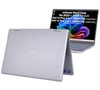 mCover Étui uniquement compatible avec ordinateur portable Windows Dell 14 Plus 2 en 1 DB04250/DB04255 14" 2025-2026 (ne convient pas aux autres modèles Dell) - Transparent