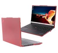 mCover Housse rigide compatible uniquement pour Lenovo ThinkPad E14 Gen 5 / Gen 6 2023-2025 de 14" (avec charnière à 180°, non compatible avec d'autres modèles Lenovo) - Rouge