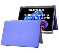 mCover Housse SEULE Compatible pour ordinateur portable 2-en-1 HP OmniBook X Flip 16 de 16" (2025+) 16-ASxxxx 16-AUxxxx 16-ARxxxx 16-BExxxx (ne convient pas à d'autres modèles HP) - Bleu