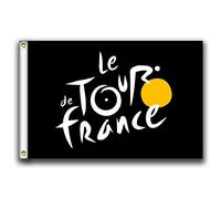 MCPACE Le Tour de France Les Drapeaux Banner 3x5ft-90x150cm 100% Polyester,Utilisé à l'intérieur et à l'extérieur (Black)