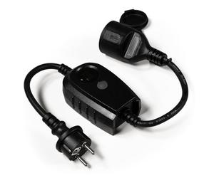 McPower 1538249 Interrupteur crépusculaire IP44 Minuterie 1-9 h | Pour le circuit de commutation par exemple Éclairage extérieur et lumières de Noël.