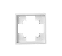 McPower Shallow Cadre simple Blanc mat Cadre de protection pour prises et interrupteurs, design moderne, montage facile