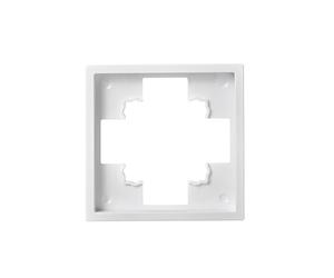 McPower Shallow Cadre simple Blanc mat Cadre de protection pour prises et interrupteurs, design moderne, montage facile