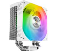MCPU-X4ARGB,Ventirad CPU 220W TDP,4x Heatpipes HCT Nouvelle Génération,Ventilateur PWM SI Extreme-Silent ARGB 120mm,Noyau en Cuivre Hyper-Équilibré,Compatibilité Intel et AMD,Blanc