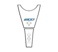 MCQNDS Autocollant Réservoir Moto Autocollant De Protection De Réservoir 3D for Moto pour B&MW K1200S K1200 S 2004 2005 2006 2007 2008(Blanc)