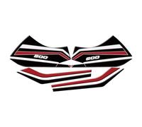 MCQNDS Autocollant Réservoir Moto Kit D'autocollants 3D en Gel Genouillères De Réservoir De Moto pour B&MW F800R F 800 R 2015 2016 2017 2018 2019(1 Set 4)