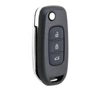 MCQNDS Boitier de clé Coque Coque De Clé De Voiture Pliable À 3 Boutons, pour R&ENAULT, pour Kadjar, pour Captur, pour Symbole, pour Megane 3 2013 - 2017 Boitier Clé Voiture avec