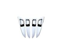MCQNDS Garniture Cadre Couvercle Bol Poignée Porte Intérieure Voiture Pour Mitsubishi Pour Eclipse Pour Cross 2018 2019(ABS Chrome)
