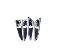 MCQNDS Garniture Cadre Couvercle Bol Poignée Porte Intérieure Voiture Pour Mitsubishi Pour Eclipse Pour Cross 2018 2019(Carbon look)