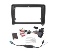 MCQNDS Kit De Montage Autoradio 9 Pouces 2 DIN Panneau Stéréo Faisceau De Câbles Adaptateur Câble d'alimentation Canbus pour TT MK2 2006-2014 Cadre Façade D'autoradio(Frame Cable Canbus 1)