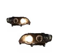 MCQNDS pour B&MW X5 E53 1998 1999 2000 2001 2002 2003 Phares De Voiture Kit De Lentille De Projecteur D'assemblage De Phare À LED Ensemble Phares(Yellow Light)