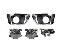 MCQNDS Pour Subaru Pour Forester 2014-2016 Feu Antibrouillard Phare Antibrouillard Couvercle Lunette Interrupteur Feux Antibrouillard Ensemble Avec Ampoule (Chrome 1 Set)