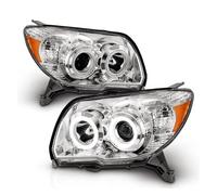 MCQNDS Pour Toyota Pour Hilux Pour Surf Pour 4Runner 2003-2008 Phares De Voiture 212-11L6 Noir 81560-352 Phare De Voiture(Blanc)