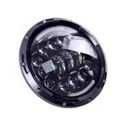 MCQNDS Pour Vulcan 7 Pouces H4 LED Phare De Moto DRL Ensemble De Phare(90W)