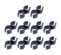 Mcredy Lot de 10 colliers de serrage à double port, 24 mm de diamètre, double collier de serrage pour étagère, raccord de tuyau