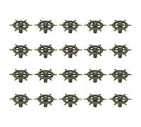 Mcredy Lot de 20 boutons d'armoire, tiroir, armoire, commode, style rétro nautique, gouvernail de bateau à trou unique