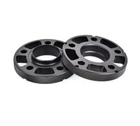 Mcrnwbip Entretoises Roues de Voiture pour Benz 5x112 CB 66.6mm Entretoises Roue Jantes Adaptateurs Moyeu en Alliage D'aluminium Forgé 2 Pièces(Black 15mm 2PC)