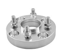 Mcrnwbip Entretoises Roues de Voiture pour Mitsubishi pour Lancer 02-06 2 Pièces 25mm Plaque D'entretoises Roue Alliage D'aluminium 4 Roues À Goujons 4x114.3-67.1cb(Silver 25mm)