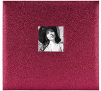 MCS Album de Scrapbooking Extensible à Paillettes 10 Pages avec Ouverture Photo et Pages de 30,5 x 30,5 cm, vin Rouge