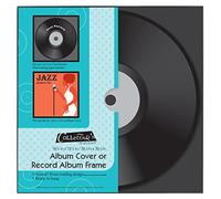 MCS Cadre pour disques vinyles à Chargement Frontal, Noir, 31,8 x 31,8 cm, Simple