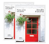 MCS Elite Lot de 2 Cadres pour Affiche 40,6 x 50,8 cm, Blanc, 40,6 x 50,8 cm