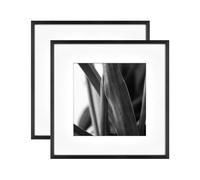 MCS Foundry Lot de 2 cadres muraux en métal mat Noir 30,5 x 30,5 cm