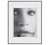 MCS Framatic Fineline Cadre en aluminium, noir, 27,9 x 35,6 cm, double passe-partout à 20,3 x 25,4 cm, simple