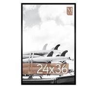 MCS Gallery Foundation Large cadre photo noir 61 x 91,4 cm - Vertical et horizontal - À suspendre au mur - Pour photos, affiches et impressions d'art