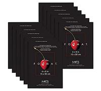 MCS Lot de 12 Cadres Format Noir 15,2 x 20,3 cm