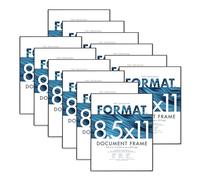 MCS Lot de 12 cadres photo, noir, 21,6 x 27,9 cm