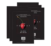 MCS Lot de 6 Cadres de Format, Noir, 20,3 x 30,5 cm