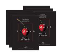 MCS Lot de 6 Cadres de Format, Noir, 27,9 x 35,6 cm