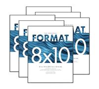 MCS Lot de 6 cadres photo, noir, 20,3 x 25,4 cm
