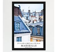 MCS, Marseille Cadre pour affiche noir, 68,6 x 101,6 cm, 27 x 40 in