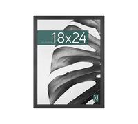 MCS Studio Gallery 46x61 cm Cadre en bois noir, vertical et horizontal, montage mural, grand cadre photo, cadre poster et peinture (Pack of 1)