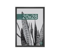 MCS Studio Gallery 51x71 cm Cadre en bois noir, vertical et horizontal, montage mural, grand cadre photo, cadre poster et peinture (Pack de 1)
