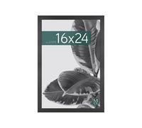 MCS Studio Gallery Cadre en bois noir 41x61 cm, vertical et horizontal, montage mural, grand cadre pour photo de portrait, cadre pour poster et peinture (Pack of 1)