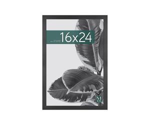 MCS Studio Gallery Cadre en bois noir 41x61 cm, vertical et horizontal, montage mural, grand cadre pour photo de portrait, cadre pour poster et peinture (Pack of 1)