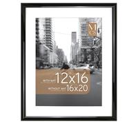 MCS Trendsetter Grand cadre photo de 40,6 x 50,8 cm - Affichage photo de 30,5 x 40,6 cm avec passe-partout ou 40,6 x 50,8 cm sans passe-partout - Cadre photo vertical et horizontal pour photos et