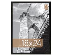 MCS Trendsetter Large Cadre pour Affiche 45,7 x 61 cm, Noir Brillant, Orientation Verticale et Horizontale - pour Photos, Affiches et Impressions d'art