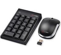 Mcsaite Ensemble Pavé Numérique Et Souris, 2,4 G Sans Fil Mini Usb Et Souris Combinaison Avec Récepteur Pour Ordinateur Portable, Bureau Et Ordinateur Portable ¿ Avec Un Récepteur Usb