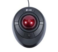 MCSaite Souris trackball filaire avec molette de défilement - Boule rouge