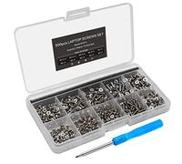 Mcsher Kit de 500 vis pour ordinateur portable IBM HP Dell Lenovo Samsung Sony Toshiba Acer Gateway avec tournevis - Argent