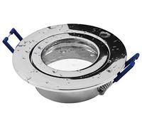 McShine 1452485 Cadre de Montage pour Spots halogènes et LED, Aluminium, Chrom