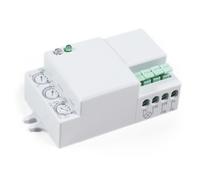 McShine - Détecteur de Mouvement HF pour Micro-Ondes | LX-701C | Détecteur de Mouvement 360° 230 V, 1200 W pour LED intérieur - Portée 5 m - 15 m - Blanc