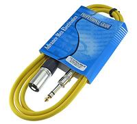 Mcsproaudio TRS 1/10,2 cm vers XLR mâle Pro Audio câble patch équilibré et blindés 6 ft long jaune
